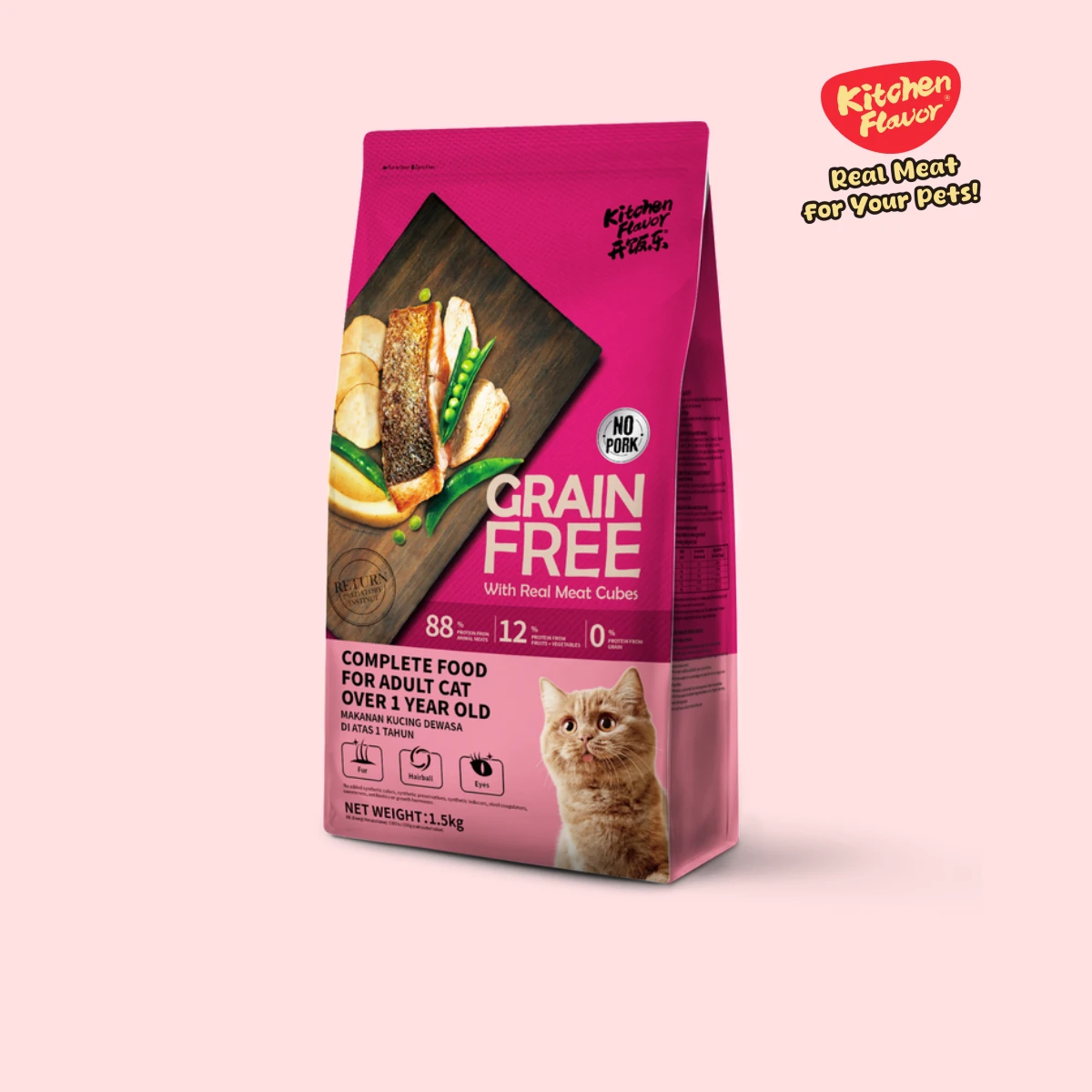 KitchenFlavor Grain Free Complete Food for Audult Cat